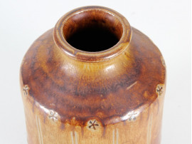 Céramique scandinave. Vase en grés chamotté.
