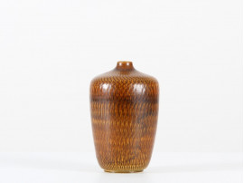 Scandinavian ceramics. Iridescent vase.