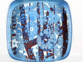 Square dish by Royal Copenhagen, Baca motif, model 780/2884