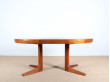 Scandinavian center dining table in teak 4/8 seats