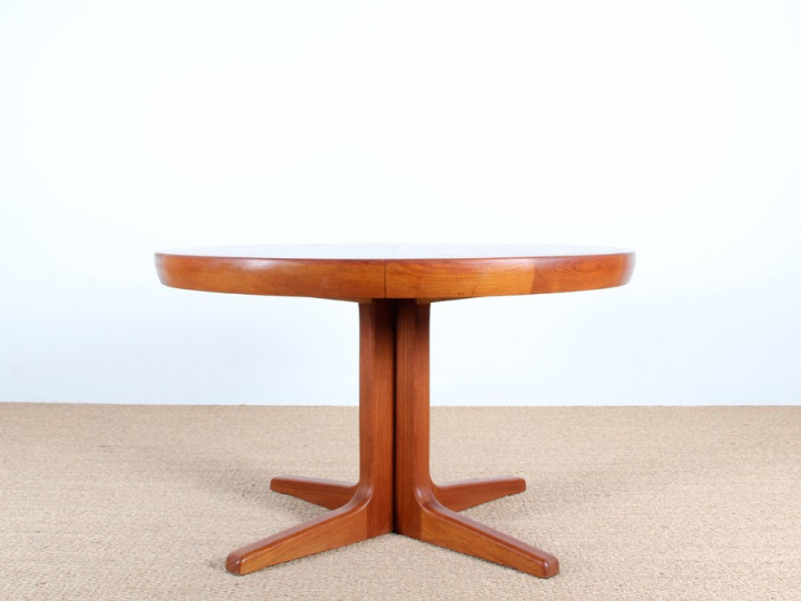 Scandinavian center dining table in teak 4/8 seats