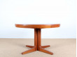 Scandinavian center dining table in teak 4/8 seats