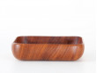 Square bowl in teak