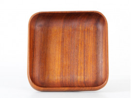 Square bowl in teak