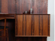 Wall rosewood shelving unit 