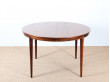 Scandinavian round table in Rio rosewood 4/8 seats.