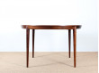 Scandinavian round table in Rio rosewood 4/8 seats.