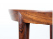 Scandinavian round table in Rio rosewood 4/8 seats.