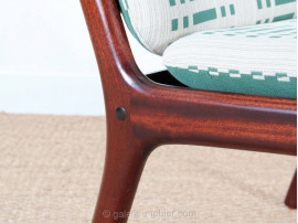 Paire de fauteuil scandinave en acajou