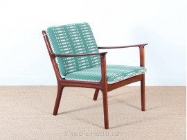 Paire de fauteuil scandinave en acajou