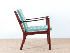 Paire de fauteuil scandinave en acajou