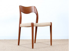 Pair of Scandinavian teak chairs model 71