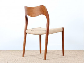 Paire de chaises scandinaves en teck model 71