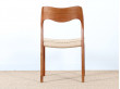 Pair of Scandinavian teak chairs model 71