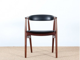 Fauteuil de bureau scandinave en teck