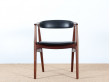 Fauteuil de bureau scandinave en teck