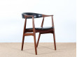 Fauteuil de bureau scandinave en teck