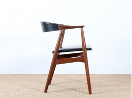 Fauteuil de bureau scandinave en teck