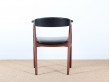 Fauteuil de bureau scandinave en teck