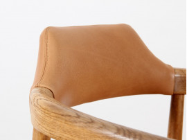 Scandinavian desk chair in oak