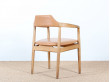 Scandinavian desk chair in oak