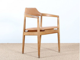 Scandinavian desk chair in oak