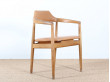 Scandinavian desk chair in oak