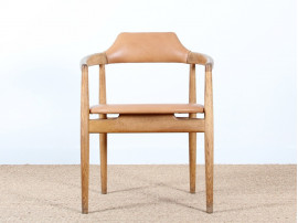 Scandinavian desk chair in oak