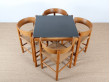 Set of dining table and 4 chairs, model FH4216 & FH4226