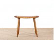 Scandinavian stool or ottoman