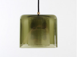 Smoked glass pendant lamp