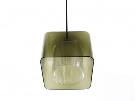 Smoked glass pendant lamp