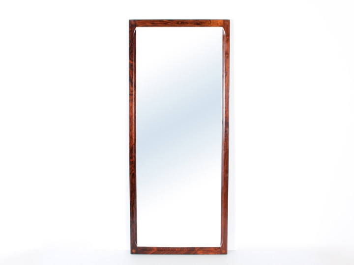 Miroir scandinave en palissandre de Rio