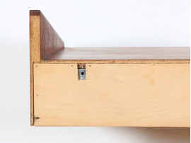 Scandinavian wall shelf in teak