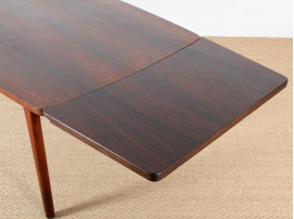 Table de repas scandinave en palissandre 6/10 pers