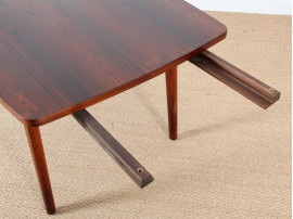 Table de repas scandinave en palissandre 6/10 pers