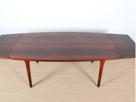 Scandinavian dining table in rosewood 6/10 seats