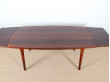 Scandinavian dining table in rosewood 6/10 seats