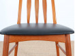 Suite de 4 chaises scandinaves en teck "Eva"