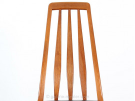 Suite de 4 chaises scandinaves en teck "Eva"