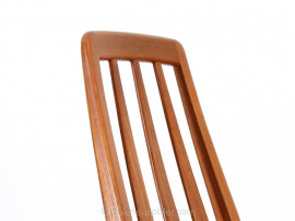 Suite de 4 chaises scandinaves en teck "Eva"