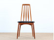 Suite de 4 chaises scandinaves en teck "Eva"