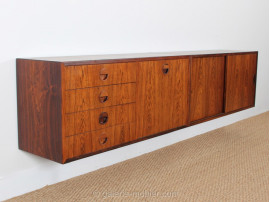 Wall cabinets in rosewood (3)