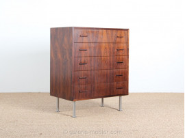 Scandinavian chest of drawers in Rio rosewood