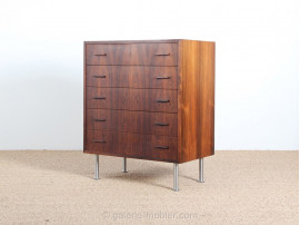 Scandinavian chest of drawers in Rio rosewood