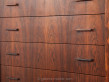 Scandinavian chest of drawers in Rio rosewood