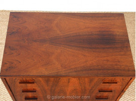 Scandinavian chest of drawers in Rio rosewood