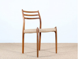 Mid-Century Modern danish chair model 78 by Niels O. Møller, new edition