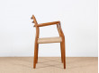 Mid-Century Modern danish arm chair model 62 by Niels O. Møller. New edition