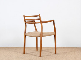 Mid-Century Modern danish arm chair model 62 by Niels O. Møller. New edition